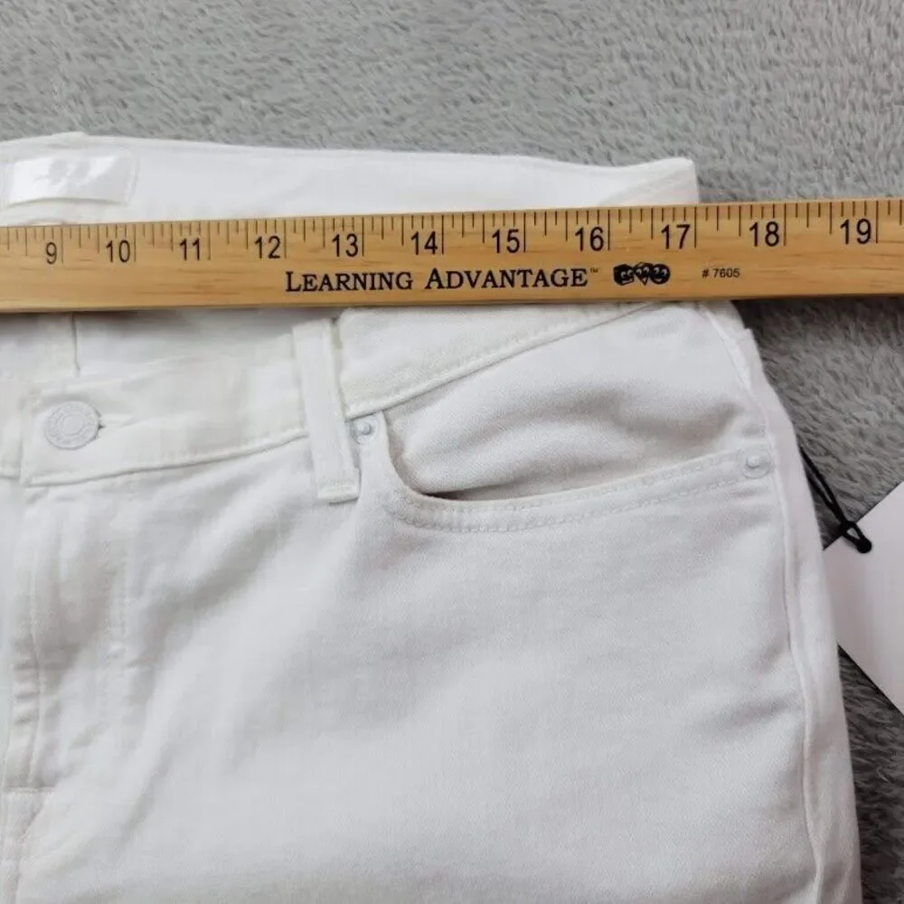 7 For All Mankind Jeans Women 32x32 White Original Bootcut Wide Baggy Y2K Skater - Picture 3 of 16